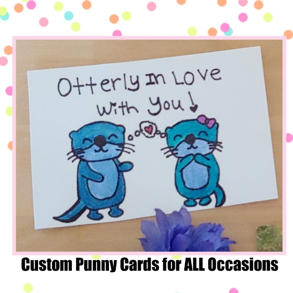 Punny Handpainted Cards 🎉 For all occasions 🎉